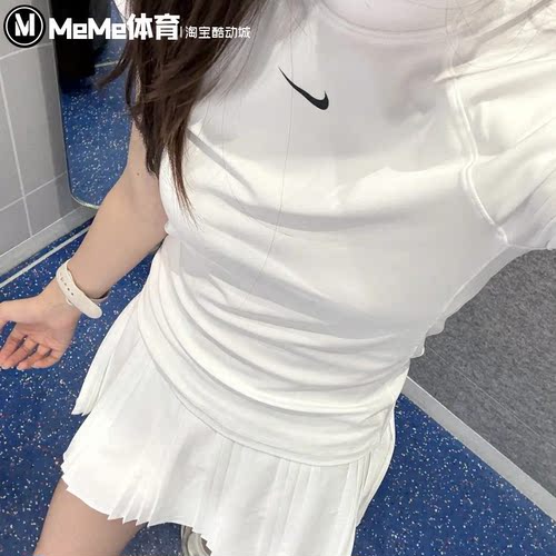 Nike耐克女装短袖2026秋款简约小清新显瘦巨耐看短袖 FV7843-100