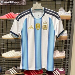 阿迪达斯男装2026夏阿根廷国家队世界杯球迷版速干短袖T恤 JM8396
