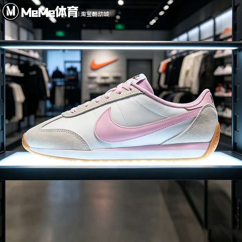 Nike耐克2026夏款女鞋米白粉复古甜酷阿甘鞋运动休闲鞋HM4771-112