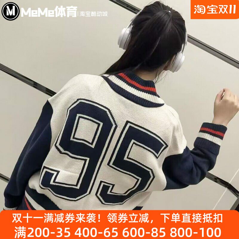 耐克女子厚实针织开衫2025冬季新品学院风运动毛衣夹克HV2495-104