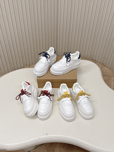 欧美风厚底增高休闲真皮运动鞋 Angela 2026新款 女小白鞋