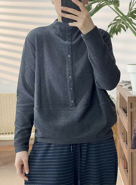 2025秋冬新款半高领德绒打底衫女宽松显瘦百搭休闲上衣-11366