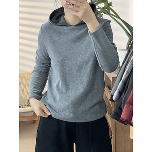 通勤风羊绒桑蚕丝套头连帽长袖 509 上衣女宽松显瘦百搭休闲衫