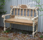 复古旧感双人椅 家居阳光房阳台实木桌椅法式 莫里斯花园 出口订单