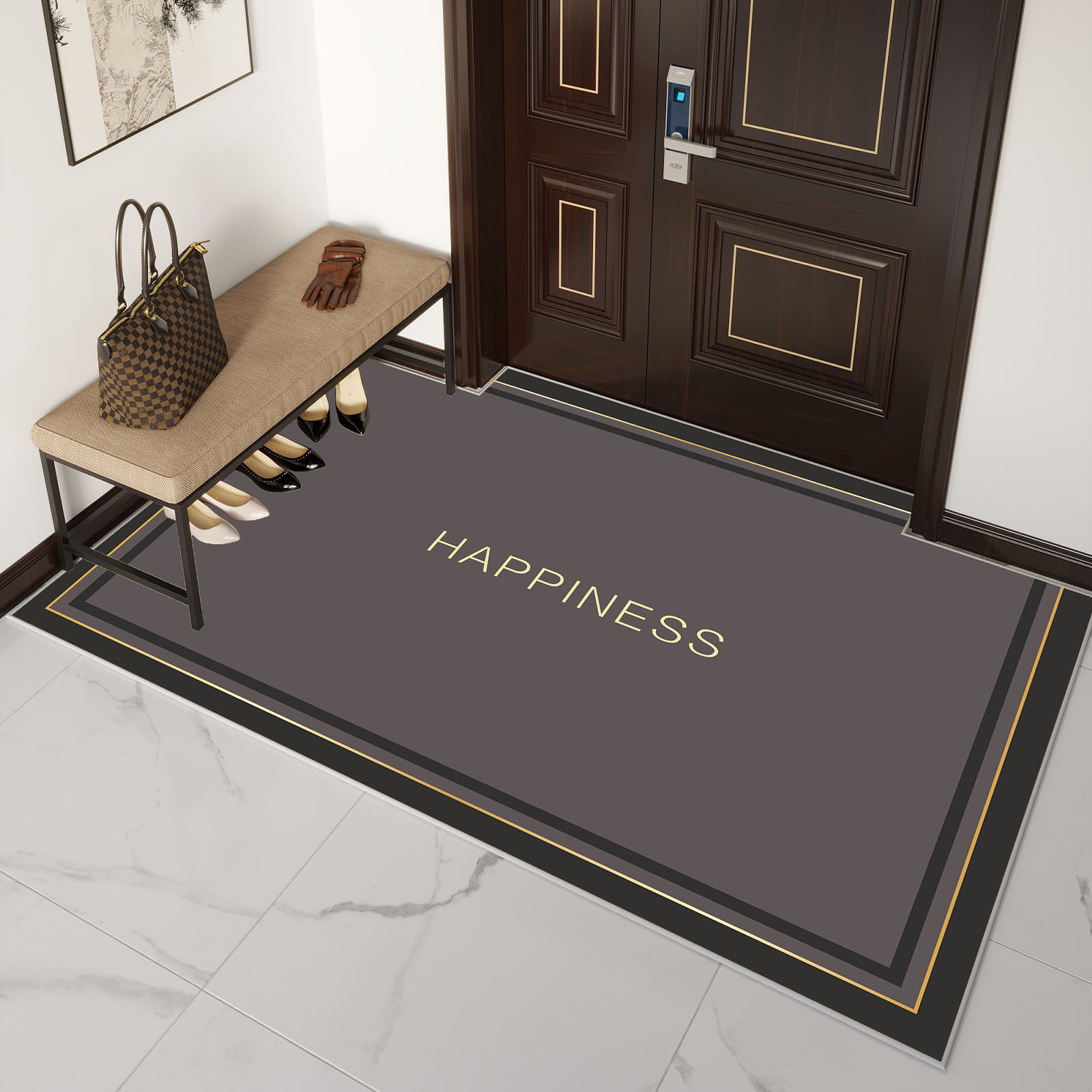 硅藻泥入户门地垫进门的大门口门垫家用玄关防滑耐脏脚踏垫子地毯,居家布艺,入户地垫,淘宝优惠券,粉丝福利购,淘宝优惠卷