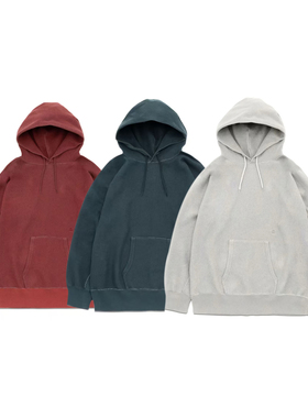 NANAMICA 25AW 日系连帽运动纯色秋冬男女同款套头卫衣连帽衫