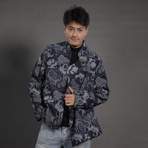 彩螺服饰牛仔外套藏族