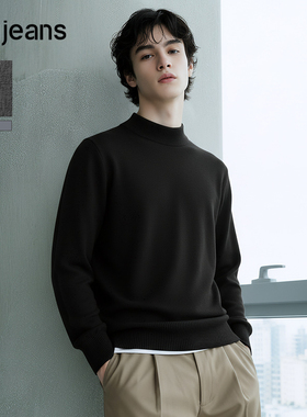 gxg.jeans男装 多色基础含羊毛半高领毛衣针织衫打底 25年冬新品