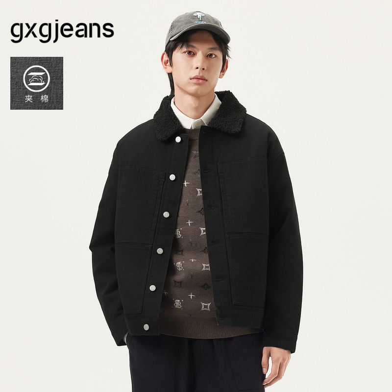 仿羊羔绒领 保暖夹棉