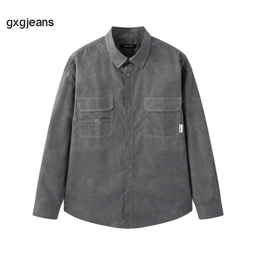 gxg.jeans男装春季新款翻领长袖衬衫JFX10302541