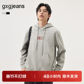 gxg.jeans男装 25秋新品 多色潮流字母美式 复古宽松连帽卫衣