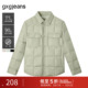 2024年秋冬季 gxgjeans男装 新款 短款 领羽绒服男 黑色衬衫 轻薄