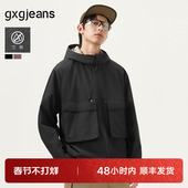 三防 gxg.jeans男装 工装 多口袋休闲连帽夹克外套男士 25春新品
