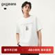 多色小熊印花时尚 简约圆领短袖 T恤男生 gxg.jeans男装 25年夏新品