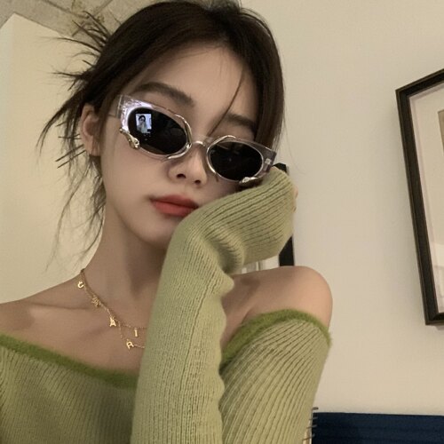 设计感小众凹造型y2k千禧太阳镜