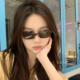 MELIYA书呆子墨镜女方框玳瑁豹纹色太阳眼镜jennie同款 防紫外线潮