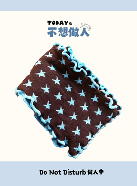 秋冬韩系复古木耳边针织围巾