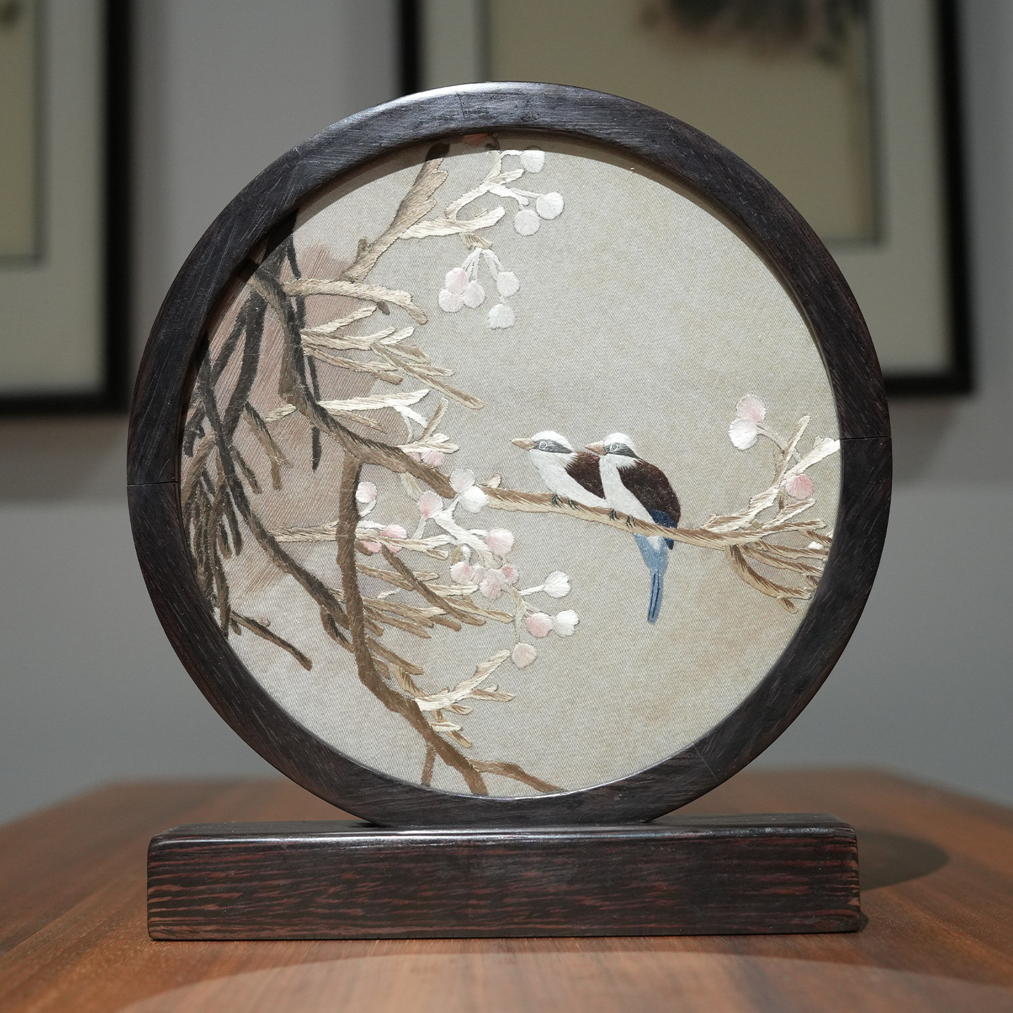 苏绣双面绣非遗纯手工花鸟刺绣装饰桌面摆台国风纪念礼商务伴手礼,家居饰品,桌面摆件,淘宝优惠券,粉丝福利购,淘宝优惠卷