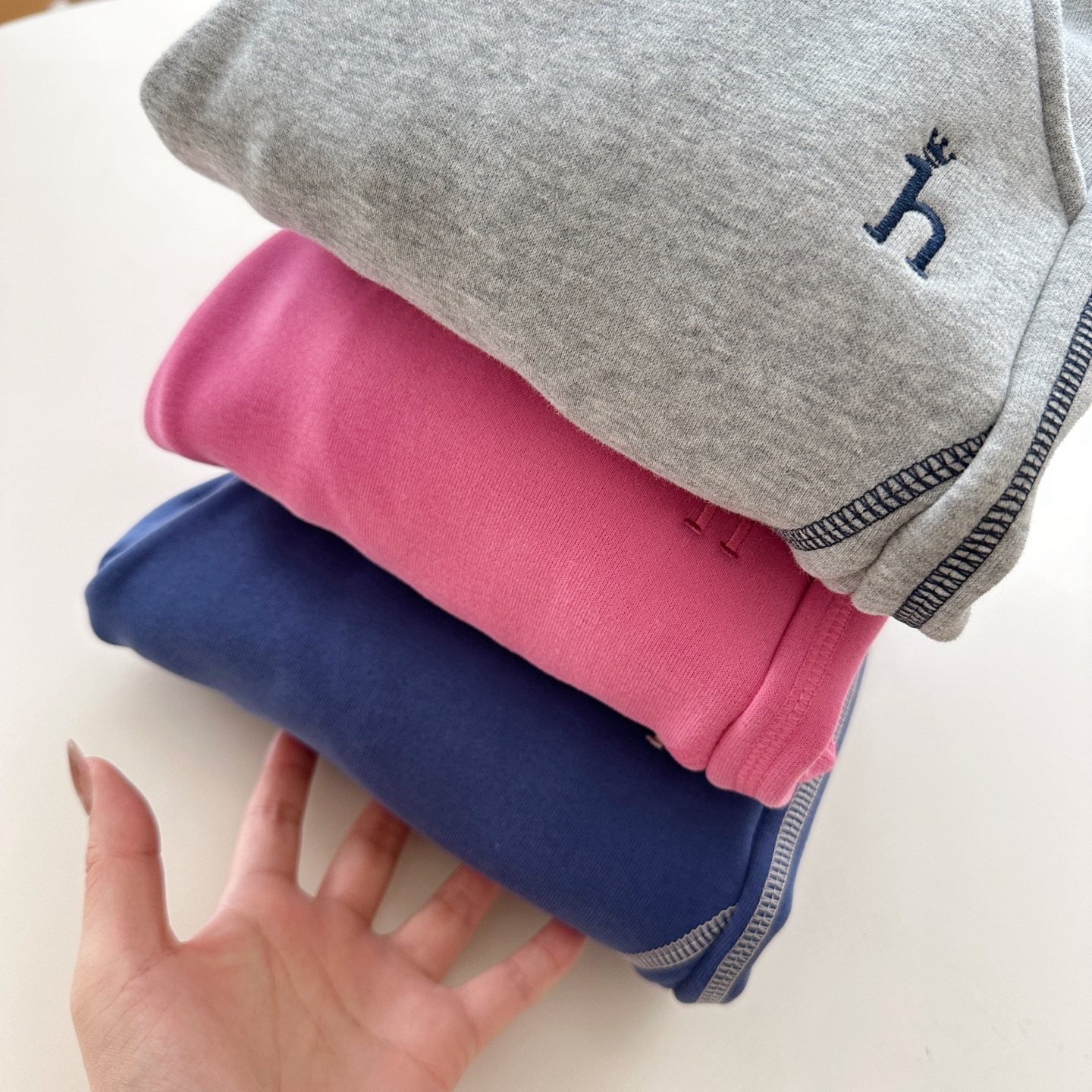 青岛仓 小狗儿童冬季加绒外贸运动卫裤男女童百搭休闲缩口长裤子