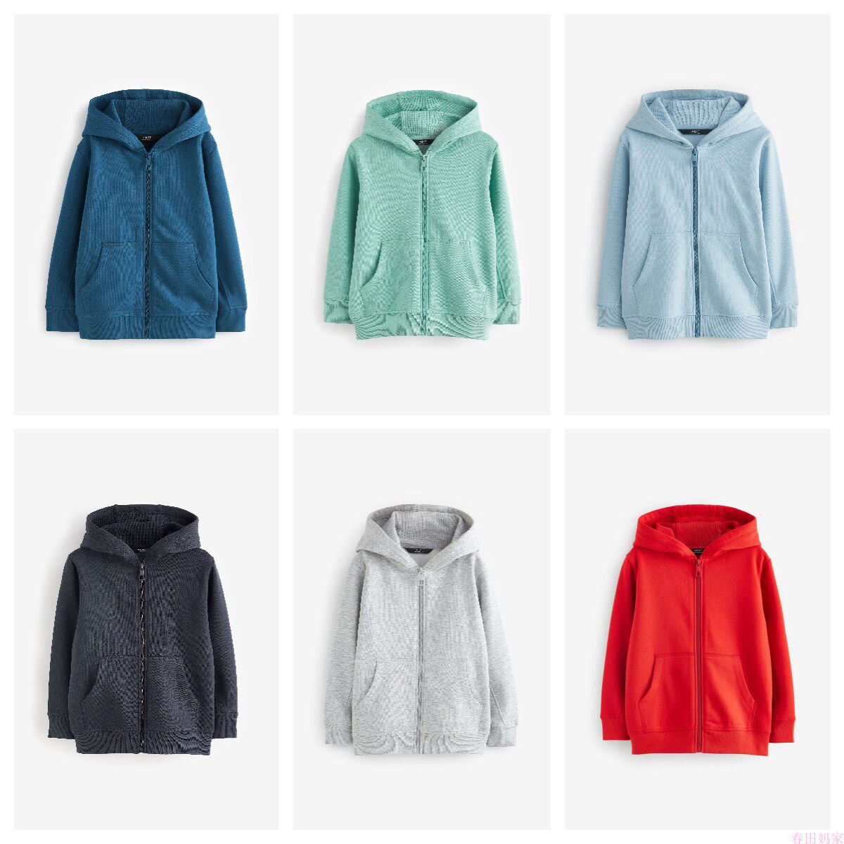 NEXT基础款全拉链连帽运动外套