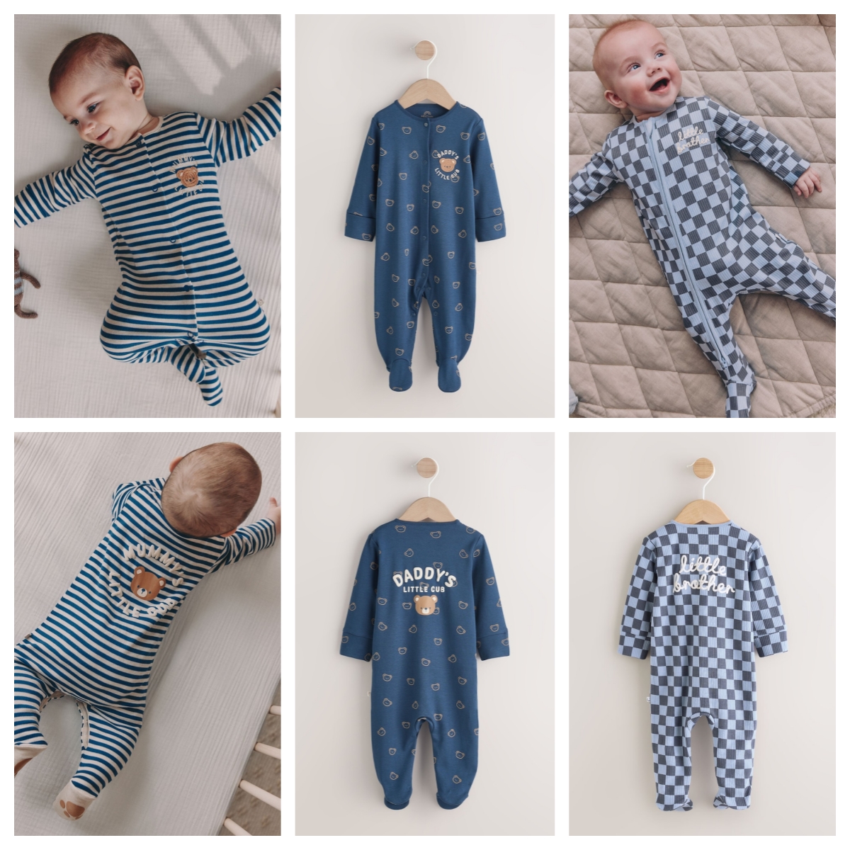 next爸爸妈妈款长袖连身裤睡衣