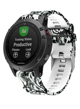 适用garmin佳明Forerunner970手表快拆印花运动透气硅胶潮流表带