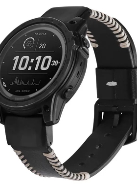 适配TA2000北斗syntime3 pro手表三代ECG版鱼纹真皮快拆休闲表带