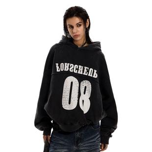 【前20分钟5折 10/8晚20点上新】0123start 美式覆古印花连帽卫衣