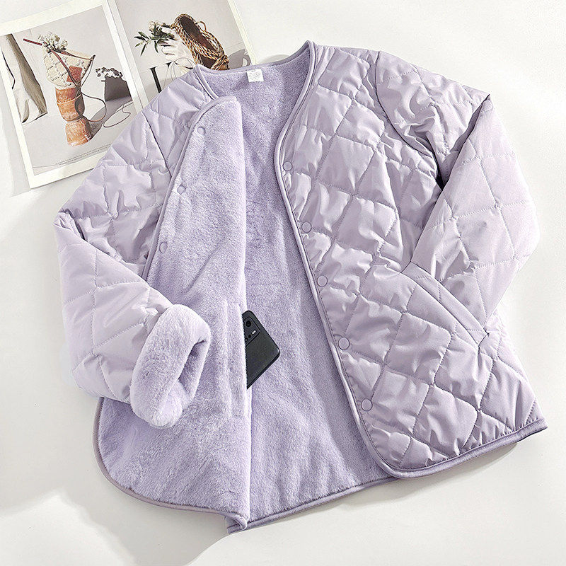 紫色内搭神器冬季加绒加厚棉衣女内胆保暖小棉袄双面穿棉服外套,个性定制/设计服务/DIY,棉服工装,淘宝优惠券,粉丝福利购,淘宝优惠卷