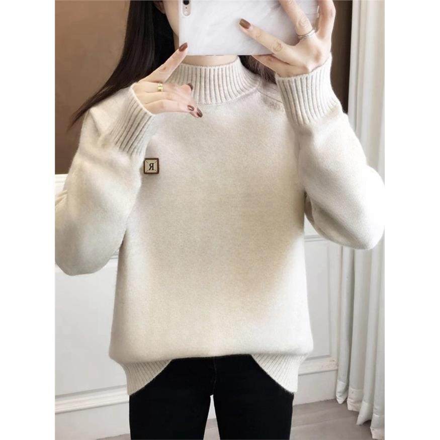 初中生半高领毛衣女秋冬2025新款高中学生女大童内搭针织打底衫厚,个性定制/设计服务/DIY,棉服工装,淘宝优惠券,粉丝福利购,淘宝优惠卷
