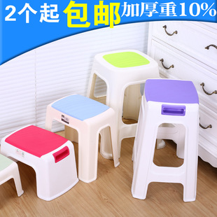 高凳椅子防滑加厚儿童小凳子矮凳家用塑料凳大号小板凳餐桌凳方凳