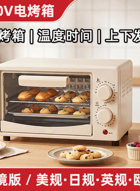 110v出口小烤箱家用电烤箱小型迷你小家电美标英规美国用中国台湾