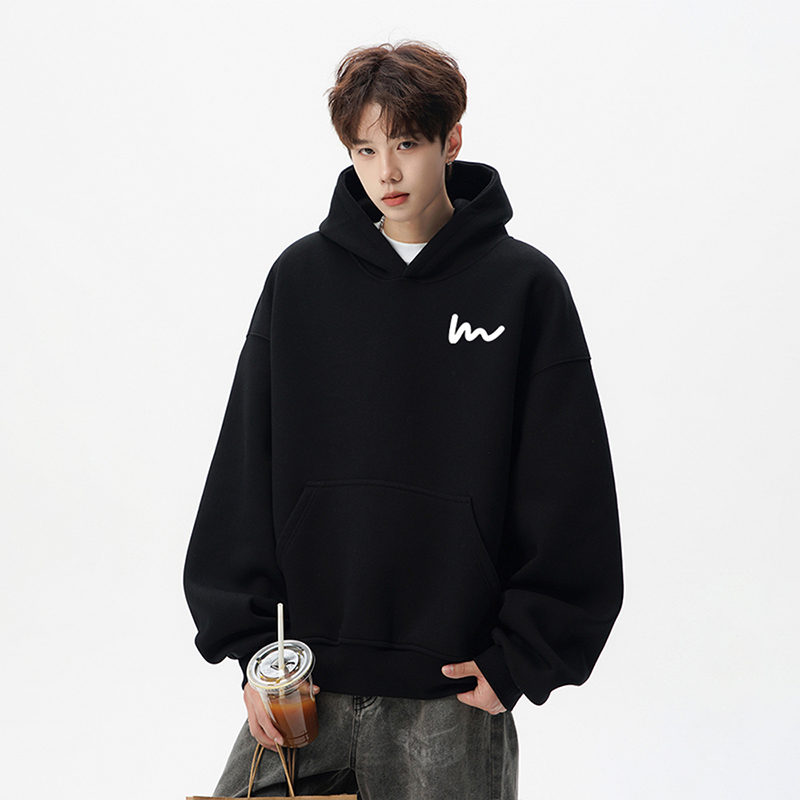 WASSUP PASSERSBY TIDE秋冬季潮牌美式高街重磅纯棉男女连帽卫衣