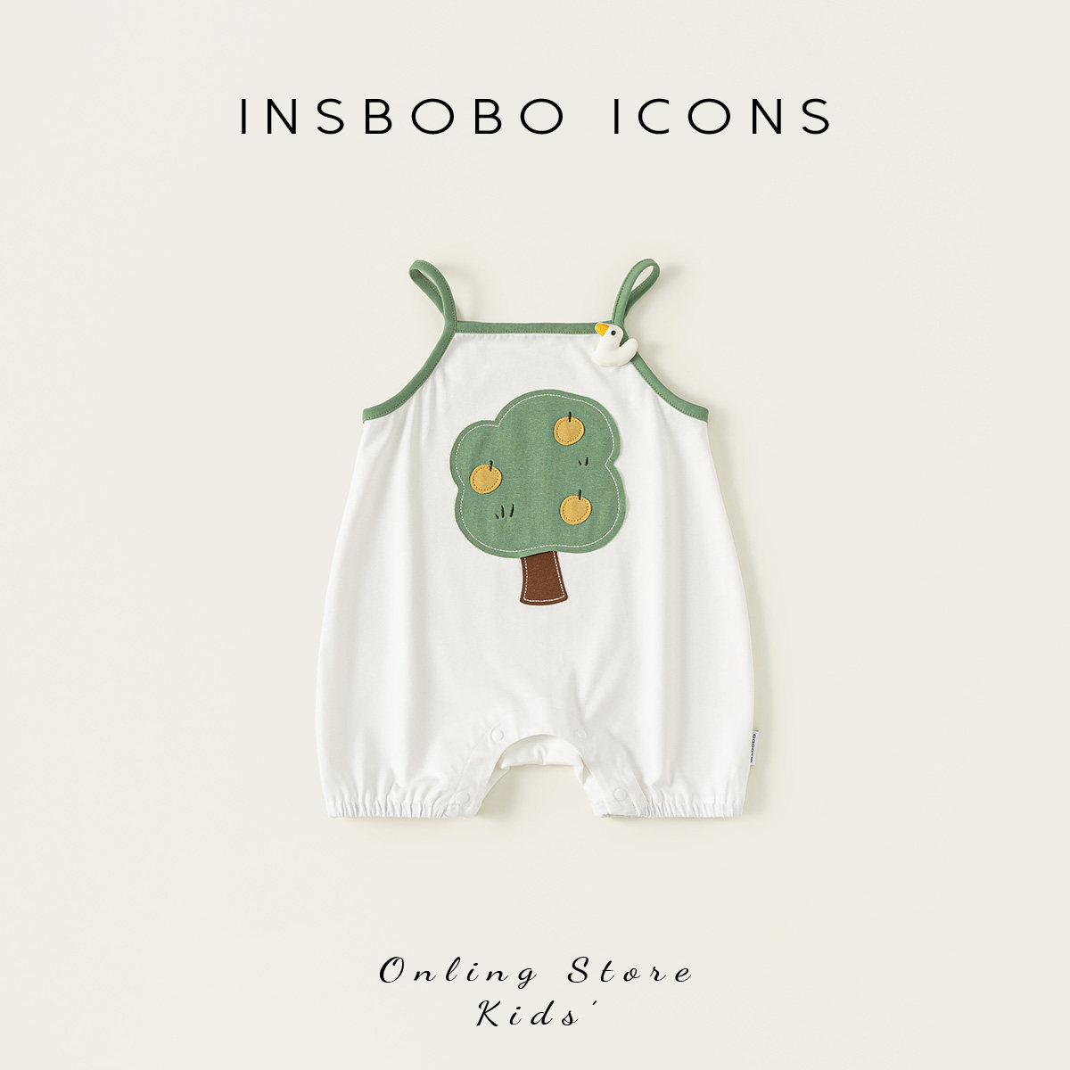INSbobo卡通图案连体衣图片