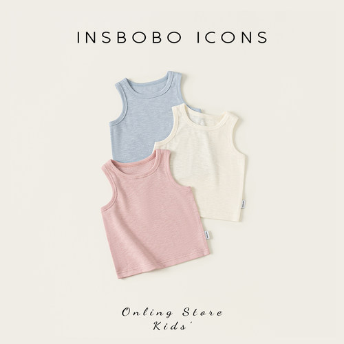 INSbobo纯色简约背心上衣