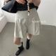 ins潮范百搭显瘦宽松短裤 夏日设计感老钱风休闲短裤 一韩版 女6151