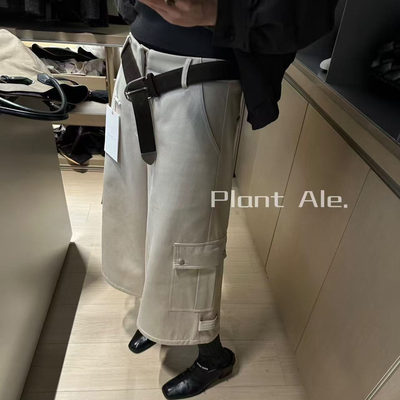 松弛感七分工装裤丝棉韩范休闲裤