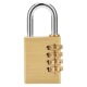 小锁头 挂锁健身房家用密码 纯铜密码 挂锁箱包锁全铜挂锁黄铜密码