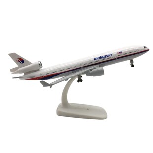 20CMMD-11麦道MD-11马航机型飞机模型静态合金带轮子航模礼品摆件