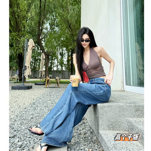 阔腿长裤薄款牛仔夏季加长女裤