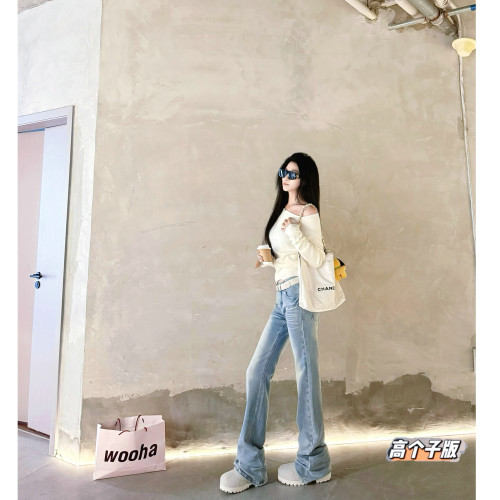 微喇长裤常规牛仔秋冬加长女裤