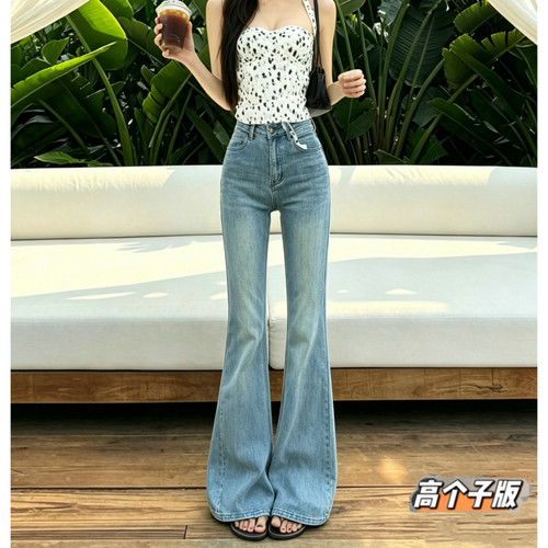 微喇长裤薄牛仔夏季加长女裤