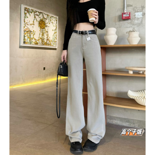 直筒长裤常规牛仔春夏加长女裤