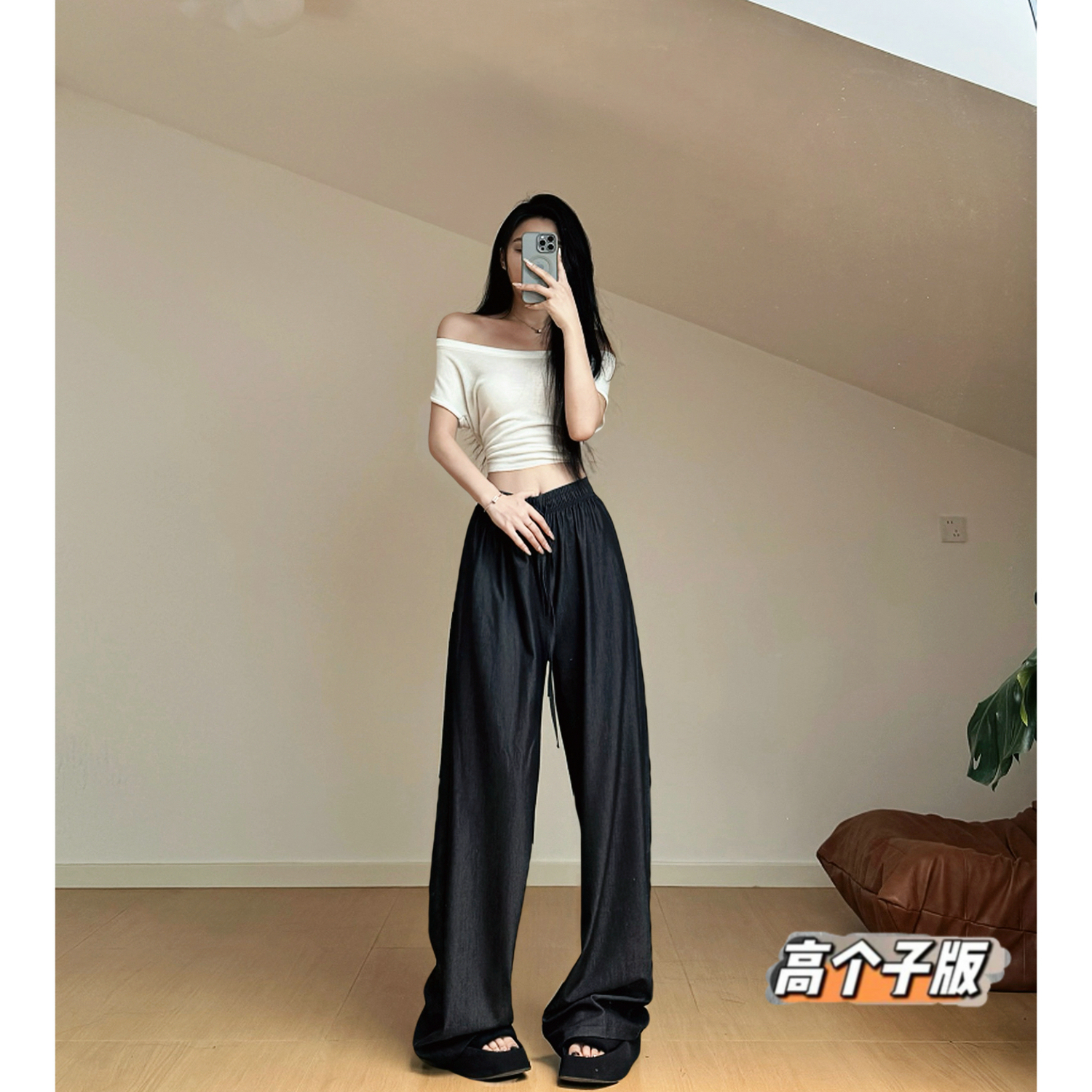 阔腿长裤薄款牛仔春夏加长女裤