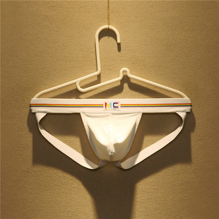 夏季 青年运动纯色露臀裤 透气性感内裤 网孔潮流双丁裤 低腰个性 男士