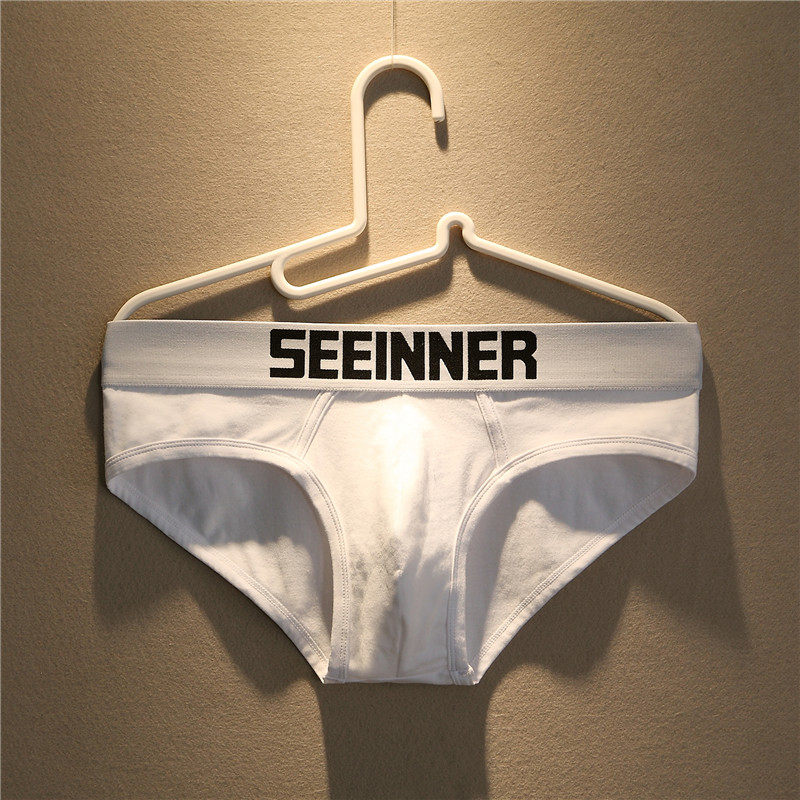 2条装 潮男内裤时尚性感低腰纯棉三角裤青年运动舒适纯色透气内裤,女士内衣/男士内衣/家居服,男三角内裤,淘宝优惠券,粉丝福利购,淘宝优惠卷