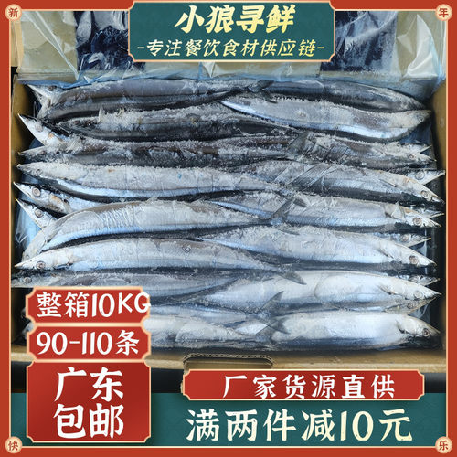 秋刀鱼 冷冻20斤 广东包邮  冷冻新鲜海鱼烧烤秋刀  三号秋刀鱼