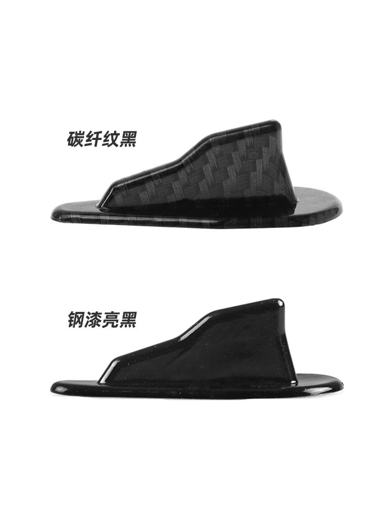 자동차 수정 액세서리 EVO 스타일 검은 상어 지느러미 탄소 섬유 상어 지느러미 꼬리 맞춤형 장식 안테나