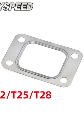 汽车改装T2 T25 T28 304不锈钢垫片4螺栓涡轮增压器进气歧管垫片