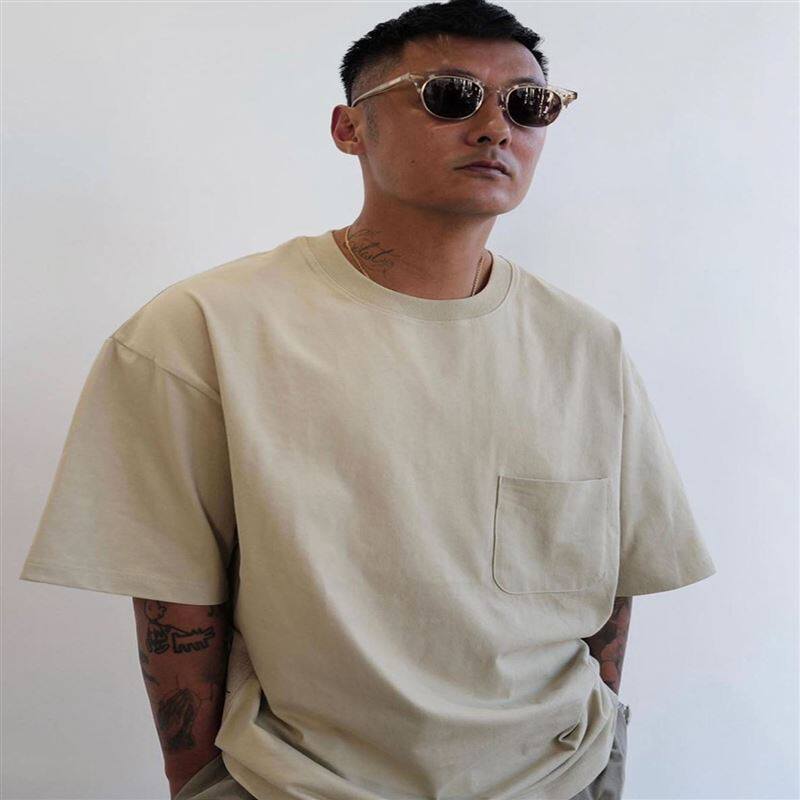 MADNESSXPEACE 및 AFTER SHAWN YUE 10주년 기념 조인트 포켓 남성용 반팔 티셔츠